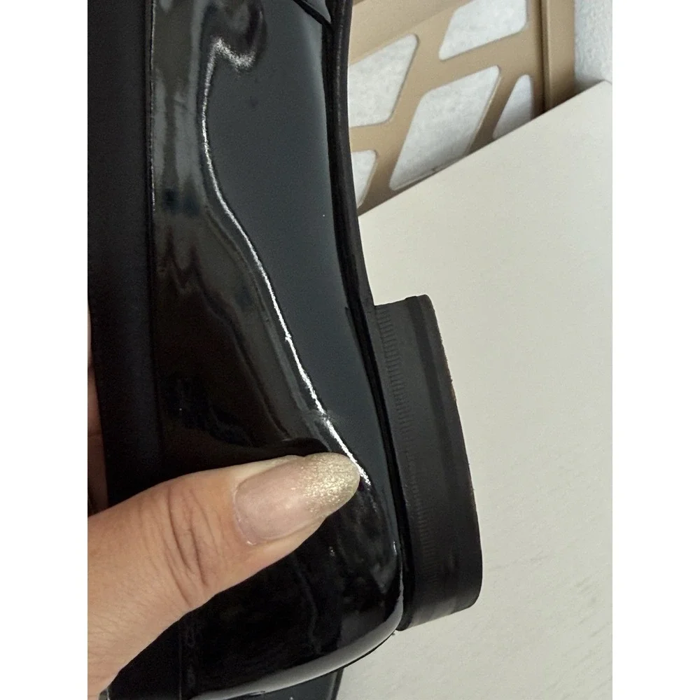 Mezlan Mirage Tuxedo Dress Loafers Shoes Black Mens Size 11.5 B Patent Leather